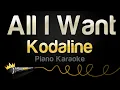 Download Lagu Kodaline - All I Want (Piano Karaoke)