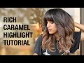 Rich Caramel Highlight Tutorial How to Tone with Rapid Toners After Blonding Kenra Color