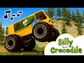 Download Lagu Silly Crocodile Rides The Bus On The Wheels | Funny Song For Kids