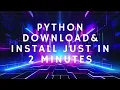 How to Download Install Python on Windows Run Program in VS Code Step-by-Step Tutorial 2025