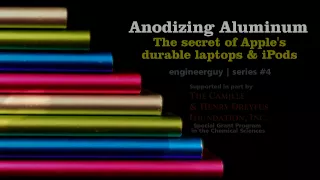 Anodizing Or the beauty of corrosion