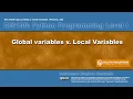Python 07D Global Variables v Local Variables