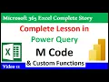 Free M Code Class from Basic to Advanced Power Query Excel Power BI Custom Functions 365 MECS 12