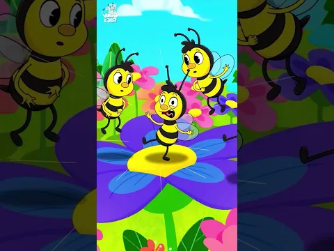 Una Abejita vuela de flor en flor 🐝 y juega con La Vaca Lola.