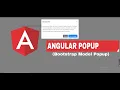 Model Popup open and close with Angular
