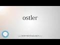 ostler - Smart Obscure English Words Defined