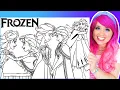 Coloring Frozen Sisters Anna Elsa Coloring Pages Prismacolor Markers Crayola Crayons
