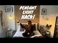 DIY Hanging Pendant Hack Home Decor Light Hack