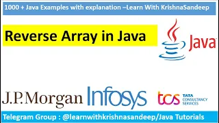 How to Reverse Elements in an Array in Java