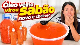 ÓLEO VELHO VIROU SABÃO NOVO E CHEIROSO 