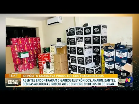 Operação policial: apreensão milionária de contrabando e falsificação de bebidas e produtos ilícitos