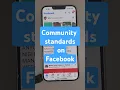 Community standards on Facebook