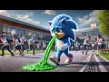 Download Lagu 🤢 Sonic Vomits Green Slime at School! 🏫😱| Sonic The Hedgehog AI #ai #aisonic #sonic