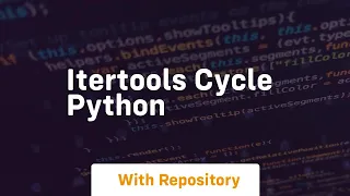 itertools cycle python