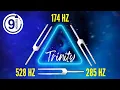 9 HOURS Trinity of Pain Relief and Body Repair 174 Hz 285 Hz 528 Hz Tuning Forks