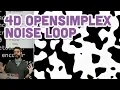 Coding Challenge 4D OpenSimplex Noise Loop