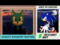 Francis the Wolf Visits Deviantart Sonic Edition