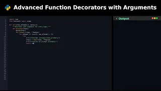 Advanced Function Decorators with Arguments