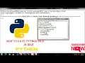 How to save python file in IDLE