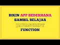 tutorial javascript di android dengan aplikasi acode function 09