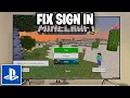 How To Fix Minecraft Microsoft Account Not Signing In PS5 - Tutorial
