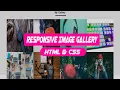 Design Responsive Image Gallery using html and Css Css flexbox Tutorials web design 2021 Grid Css
