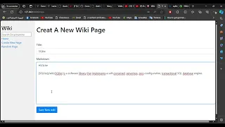 Harvard CS50 Web Project 1 Wiki