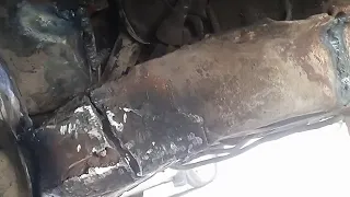 علاج لحام  كسر ركبه  سياره  لانوس بالطريقه الصحيحه احمد سرور  فني سمكري بحري دندنها