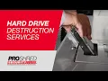 Deleting the data on a hard drive is not enough PROSHRED Security - Hard Drive Shredding