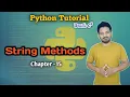 String Methods Chapter 15 Python Full Tutorial Learn Python in 2025
