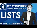 Lists Computational Data Structure 11th Computer - Chapter 4