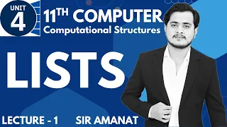 Lists Computational Data Structure 11th Computer - Chapter 4