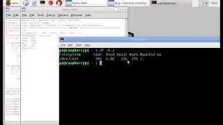 Python get file system disk space usage on Raspberry Pi