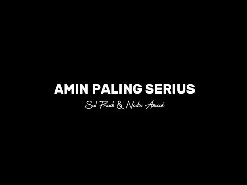 Download MP3 Amin Paling Serius Karaoke Nada Asli