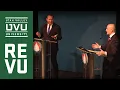 Senator Mike Lee and Evan McMullin debate on UVU Campus