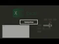 How to Transpose text in rows to columns and vice versa - MS Excel Tutorial