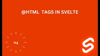 HTML tag in svelte