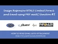 Design Responsive HMTL5 Contact Form Send Email Using PHP mail Function