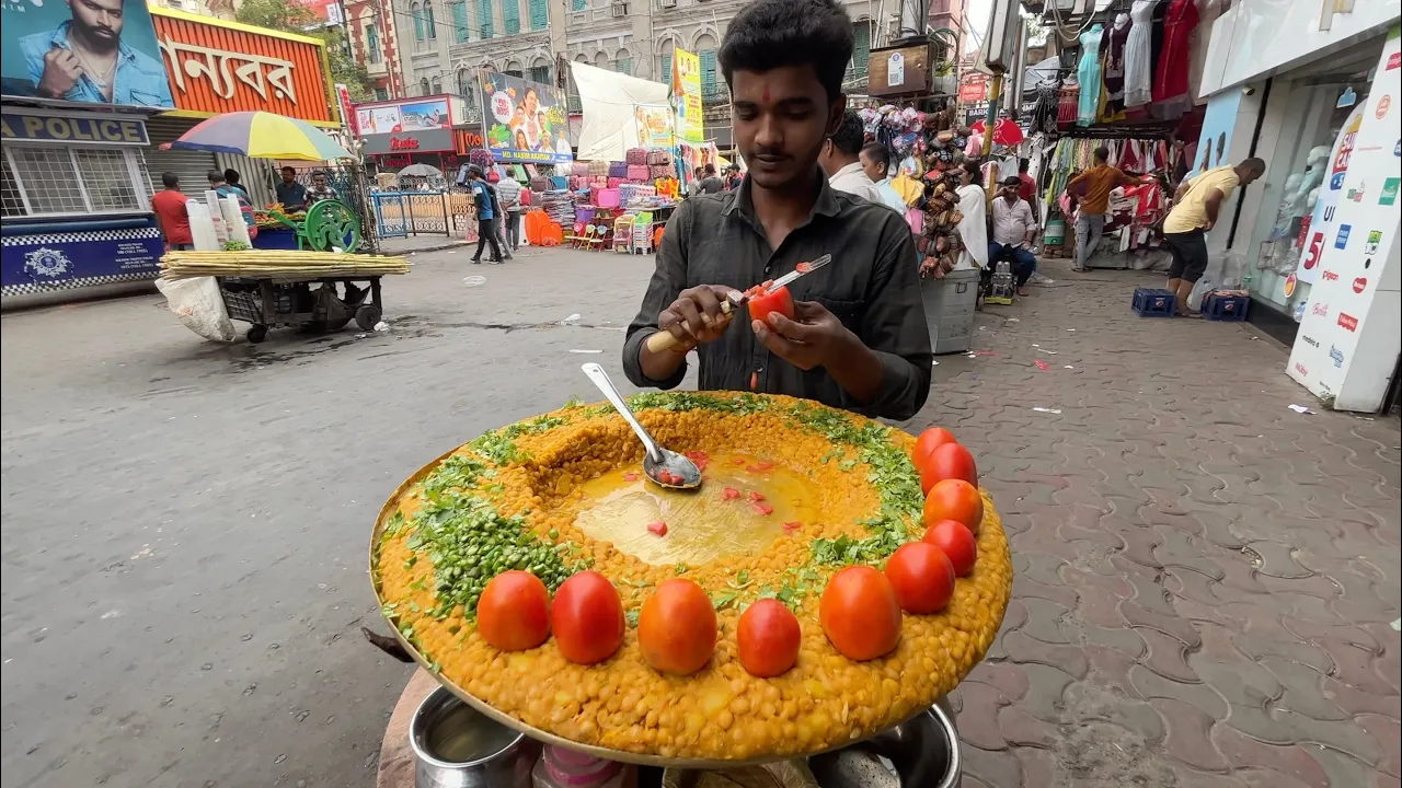 Minimalistic Chaat Stall in Kolkata   Indian Street Food