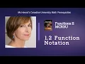 Functions 1 2 - function notation
