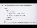 PSEUDO CODE TO FLOW CHART AND VICE VERSA - 2023 MATHS P2 GCE Q5 a