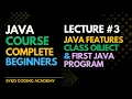 Java Programming Tutorial Java Features Class Object First Java Program