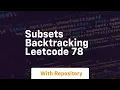 Subsets backtracking leetcode 78