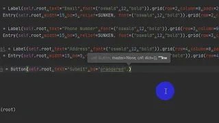 Data into MySQL Database Using Python Tkinter