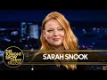Sarah Snook Shows Jimmy a Tim Tam Slam Thought Keanu Reeves Giving Her a Tony Was a Fever Dream