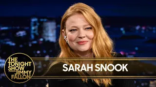 Sarah Snook Shows Jimmy a Tim Tam Slam Thought Keanu Reeves Giving Her a Tony Was a Fever Dream