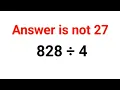 828 4 The answer is not 27