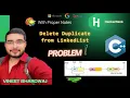 Remove Duplicates from a Sorted Linked List HackerRank Problem Solution