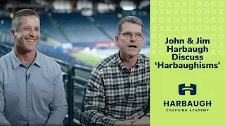 John Jim Harbaugh Discuss Harbaughisms Harbaugh Coaching Academy