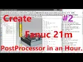 Create Postprocessor with Post Builder Fanuc 21m no tool changer
